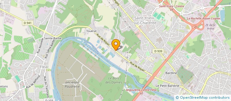 localisation de l'entreprise MYERS IMMOBILIER à SAINT-YRIEIX-SUR-CHARENTE