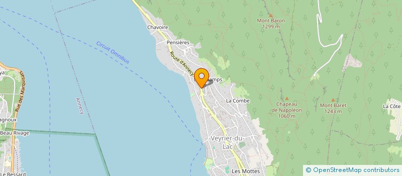 localisation de l'entreprise MYEVENT@VEYRIER  VEYRIER-DU-LAC