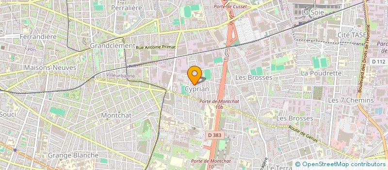 localisation de l'entreprise MYF  VILLEURBANNE