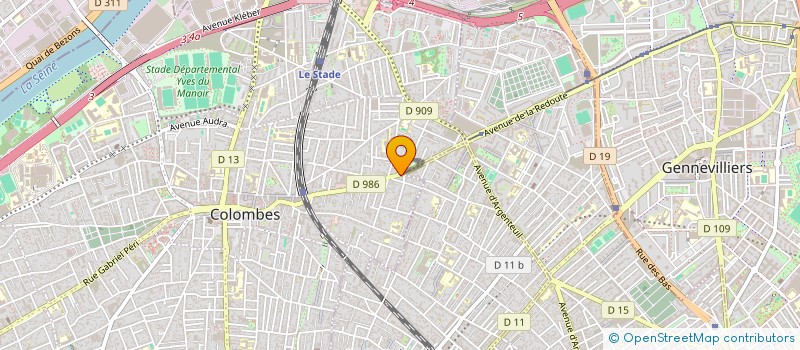 localisation de l'entreprise MYFCOM à COLOMBES