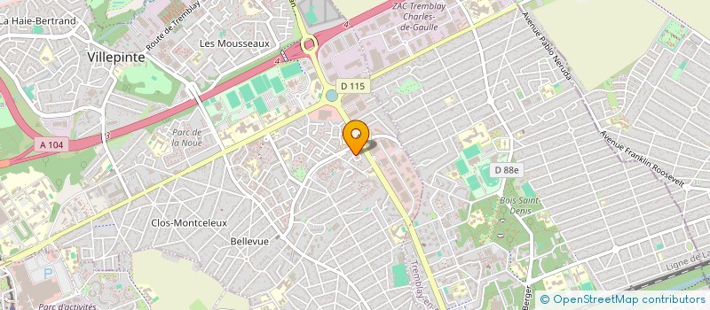 localisation de l'entreprise MYFORMA à VILLEPINTE