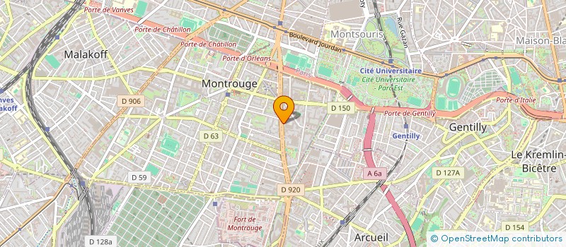 localisation de l'entreprise MYFRA à MONTROUGE