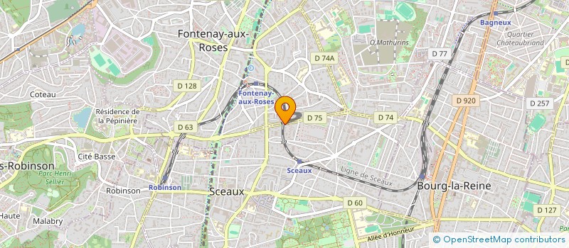 localisation de l'entreprise MYG  SCEAUX
