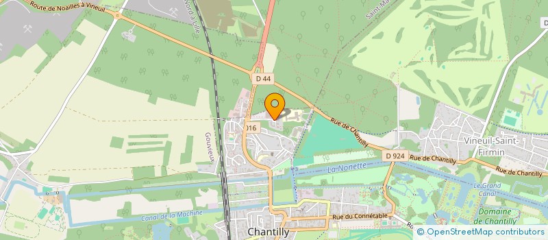 localisation de l'entreprise MYGEDIS à CHANTILLY
