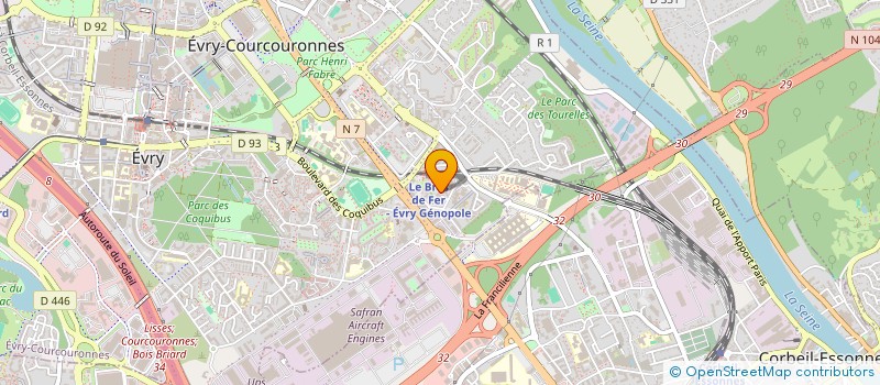 localisation de l'entreprise MYGIMI à EVRY-COURCOURONNES