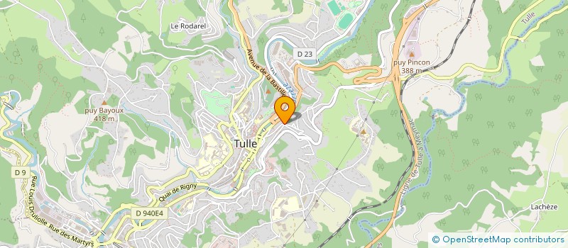 localisation de l'entreprise MYHE  TULLE