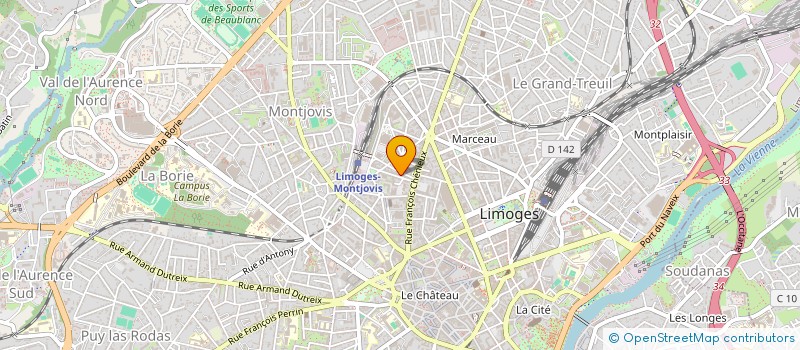 localisation de l'entreprise MYJOLY à LIMOGES