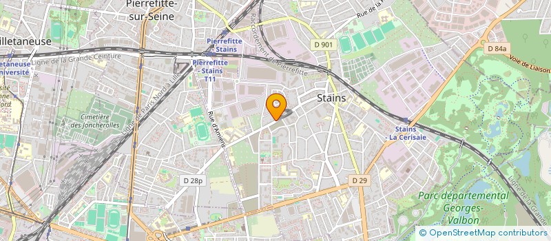 localisation de l'entreprise MYK ALIMENTATION à STAINS