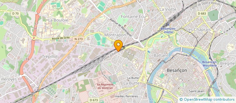 localisation de l'entreprise MYKARACARE à BESANCON