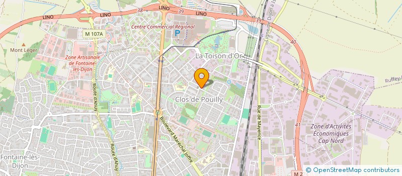 localisation de l'entreprise MYKONOS à DIJON
