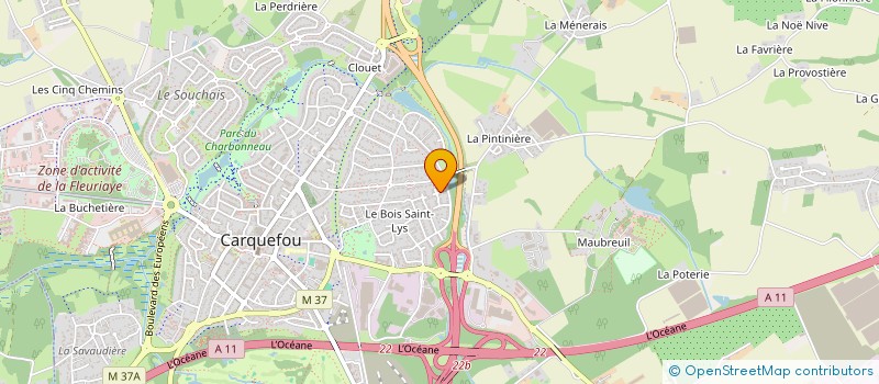 localisation de l'entreprise MYL  CARQUEFOU