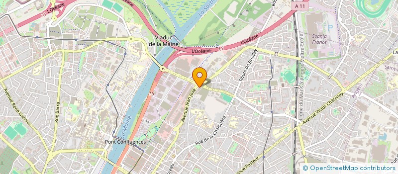 localisation de l'entreprise MYL DIFFUSION à ANGERS