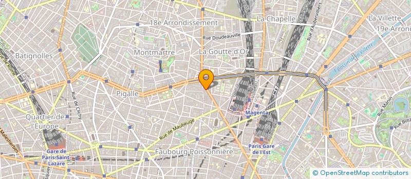 localisation de l'entreprise MYL DISTRIB à PARIS