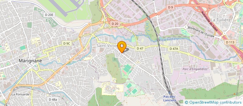 localisation de l'entreprise MYL'ENERGYM à SAINT-VICTORET