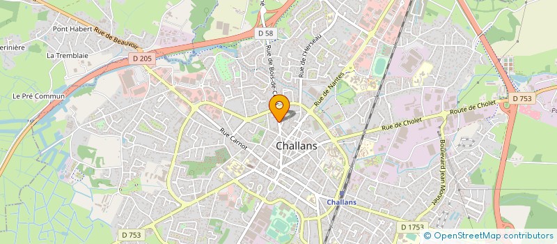 localisation de l'entreprise MYLA à CHALLANS