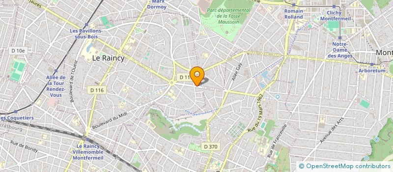 localisation de l'entreprise MYLADN à LE RAINCY