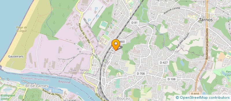 localisation de l'entreprise MYLAWPRO  BOUCAU