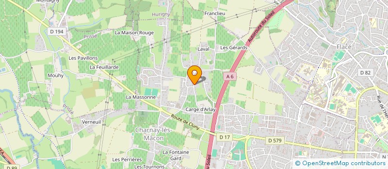 localisation de l'entreprise MYLEB  CHARNAY-LES-MACON