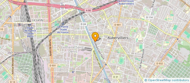 localisation de l'entreprise MYLED  AUBERVILLIERS