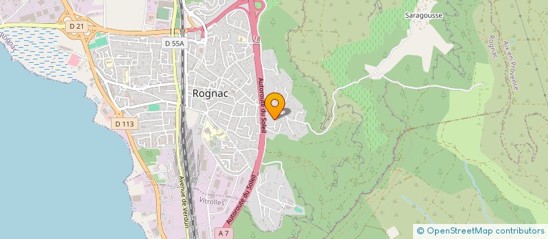 localisation de l'entreprise MYLEMA 2  ROGNAC