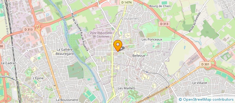 localisation de l'entreprise MYLENE'HAIR  COULAINES