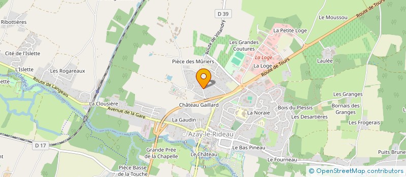 localisation de l'entreprise MYLEZO à AZAY-LE-RIDEAU