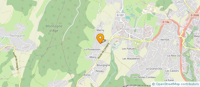 localisation de l'entreprise MYLODGE à POISY