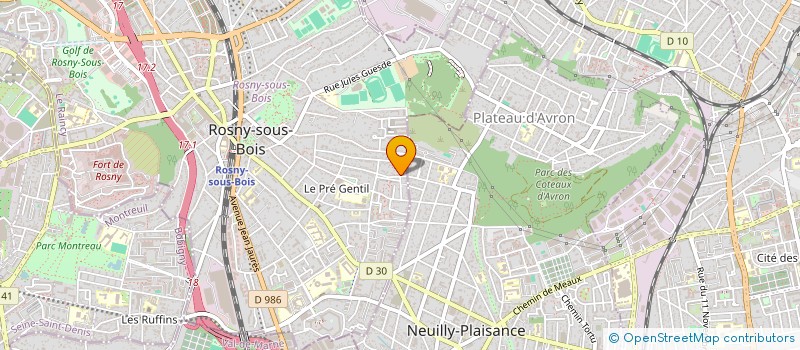 localisation de l'entreprise MYLUXURYCAR à ROSNY-SOUS-BOIS