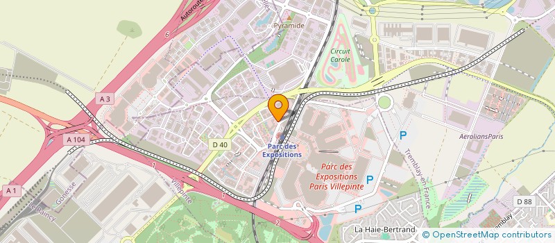 localisation de l'entreprise MYLYA BIEN ETRE à VILLEPINTE