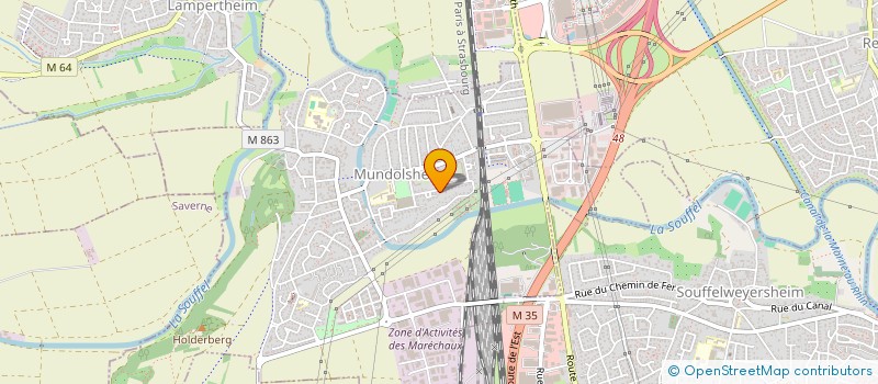 localisation de l'entreprise MYLYBOR  MUNDOLSHEIM