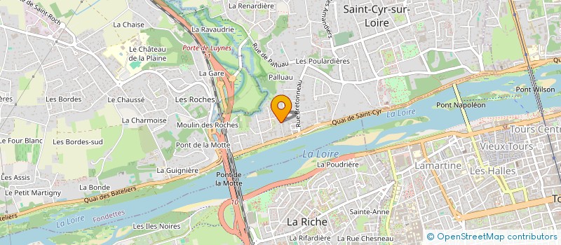 localisation de l'entreprise MYM à SAINT-CYR-SUR-LOIRE