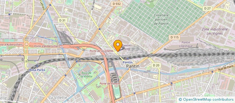 localisation de l'entreprise MYM DISTRIBUTION à PANTIN