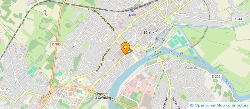 localisation de l'entreprise MYMEA'CLEAN à DOLE