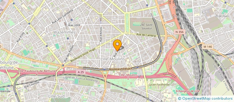 localisation de l'entreprise MYNA à LILLE