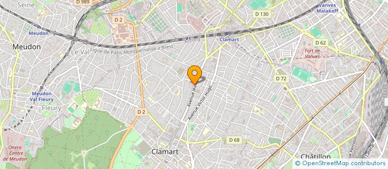localisation de l'entreprise MYO à CLAMART