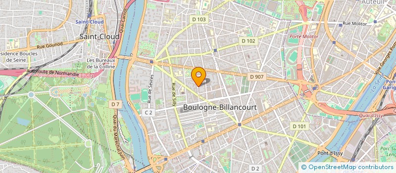 localisation de l'entreprise MYO SERVICES à BOULOGNE-BILLANCOURT