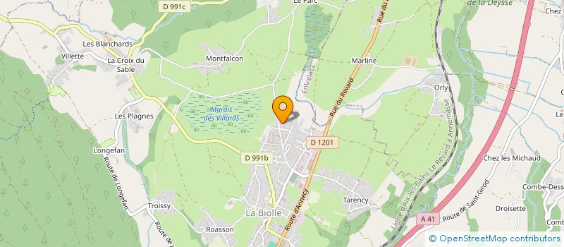 localisation de l'entreprise MYOCE  LA BIOLLE