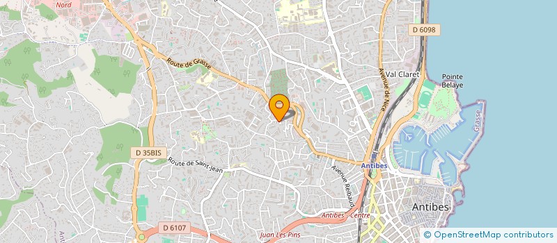 localisation de l'entreprise MYOGA à ANTIBES