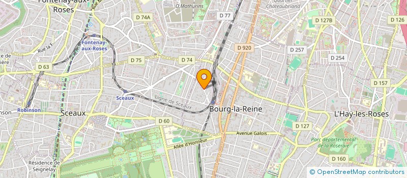localisation de l'entreprise MYOSIS à BOURG-LA-REINE