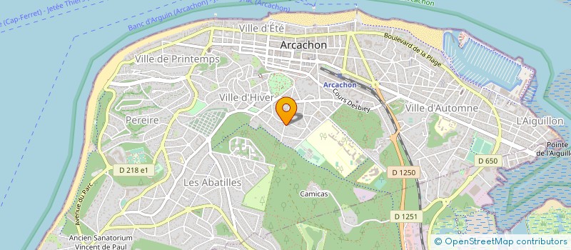 localisation de l'entreprise MYOSOTIS  ARCACHON