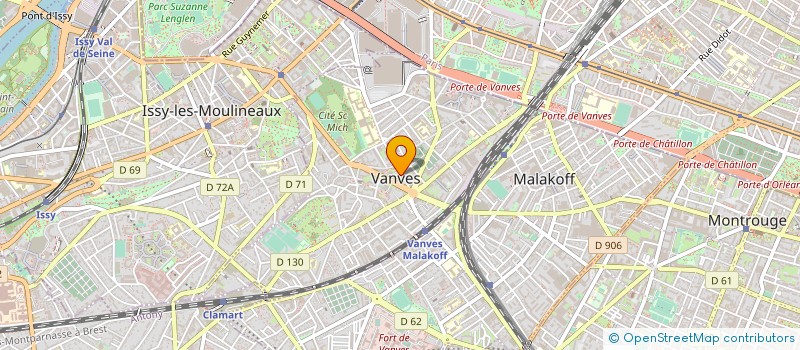 localisation de l'entreprise MYOSOTIS à VANVES