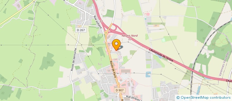 localisation de l'entreprise MYOSOTIS  VARENNES-VAUZELLES