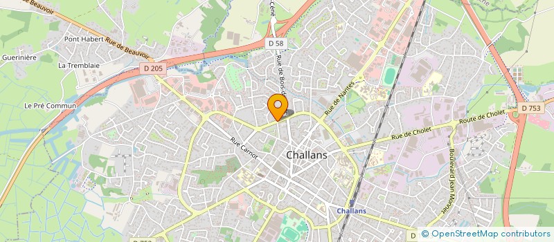 localisation de l'entreprise MYOSOTIS à CHALLANS