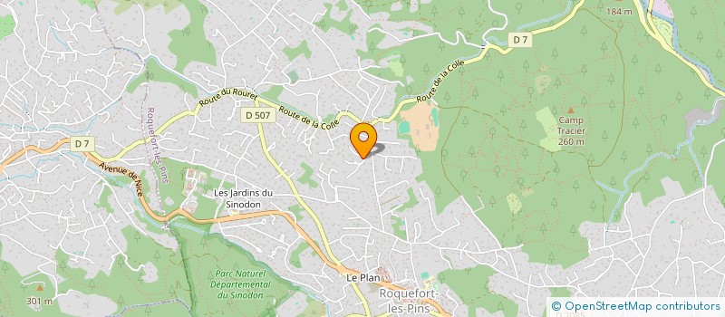localisation de l'entreprise MYOSOTIS à ROQUEFORT-LES-PINS