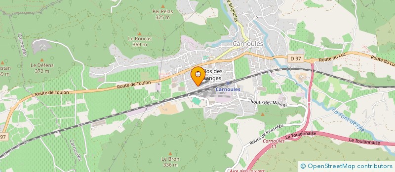 localisation de l'entreprise MYOTEC CUERS  CARNOULES