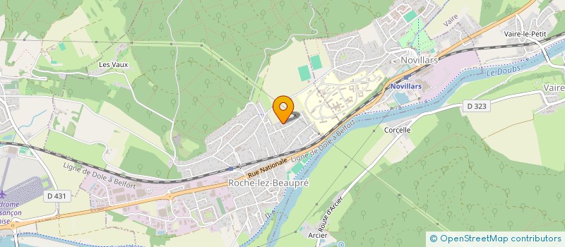 localisation de l'entreprise MYOTTE-DUQUET, ARCHITECTE  ROCHE-LEZ-BEAUPRE