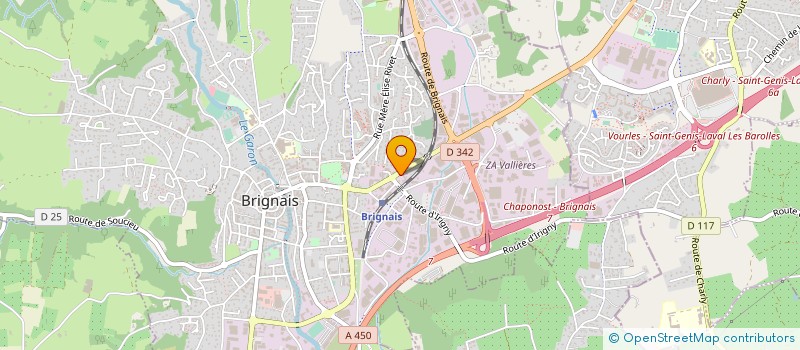 localisation de l'entreprise MYP à BRIGNAIS