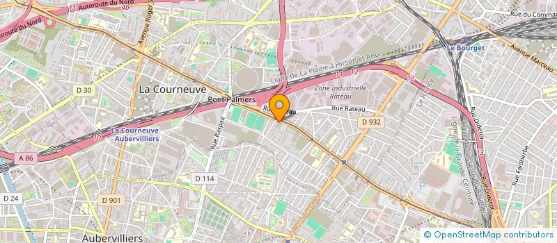 localisation de l'entreprise MYP à LA COURNEUVE