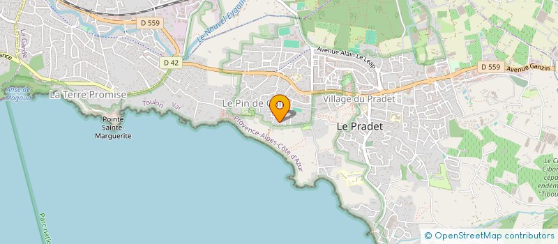 localisation de l'entreprise MYPBL  LE PRADET