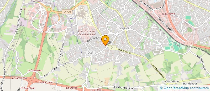 localisation de l'entreprise MYPHENIX  TREGUEUX